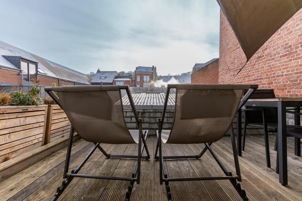 Ardenne Bnb Gite Urbain Avec Terrasse Marche-en-Famenne Kültér fotó